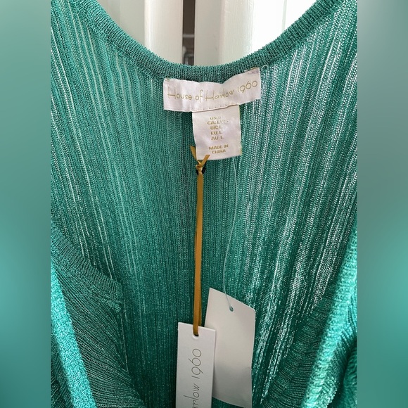 NWT House of Harlow Metallic Scoop Back Tank - Picture 5 of 6